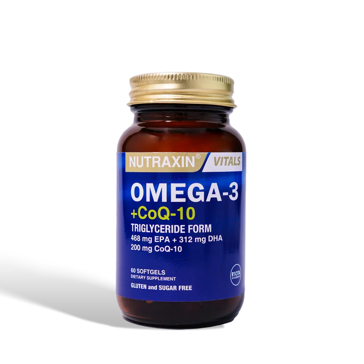 Nutraxin Omega 3 + Co Q-10 Softgels 60s